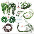 BUNDLE PACK - hanging plants & climbing vines for reptiles & amphibians ARTIFICIAL